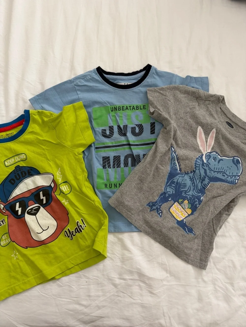 GAP Lime Green 'Cool Dude' Bear Graphic Tee